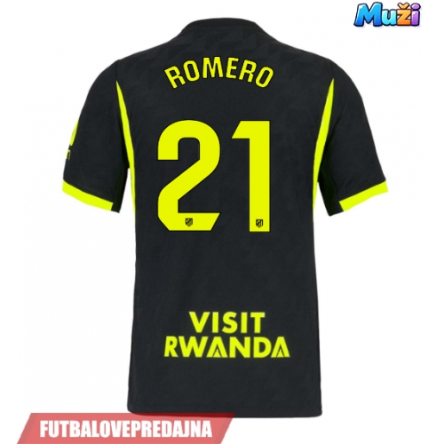Lacne Muži Futbalové dres Atletico Madrid Cristian Romero #21 2026-27 Krátky Rukáv - Preč